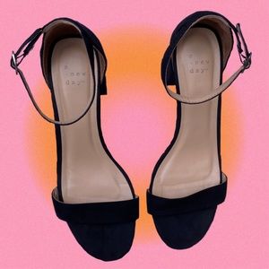 target “a new day” black block heels